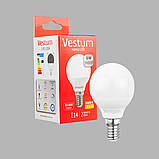 Світлодіодна лампа Vestum G45 6W 3000K 220V E14 1-VS-1204, фото 3