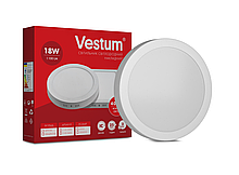 Круглий світлодіодний накладний світильник Vestum 18W 4000K 220V 1-VS-5303
