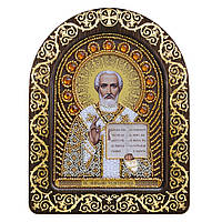 Набор для вышивки иконы в рамке-киоте "Святой Николай Чудотворец"