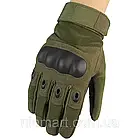 Тактичні рукавички закриті, полнопалые Oakley XL, Олива, фото 5