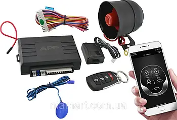 Універсальна автомобільна сигналізація Car Alarm 2 Way KD 3000 APP з сиреною