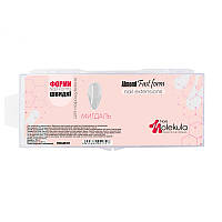 Nails Molekula типсы гелевые для наращивания ногтей 240 шт., миндаль, прозрачные