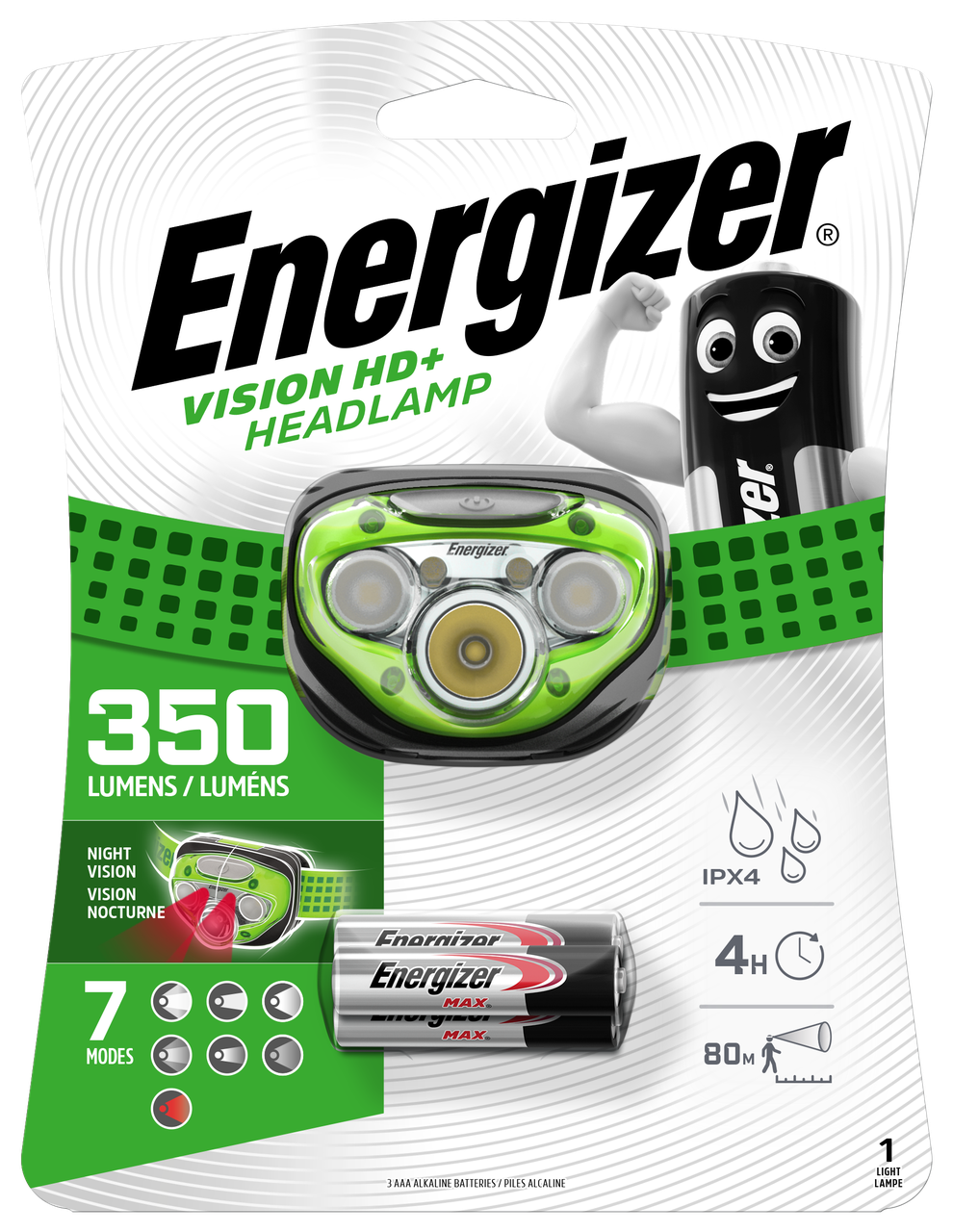 Ліхтар ENERGIZER vision hd+ 350 lumens