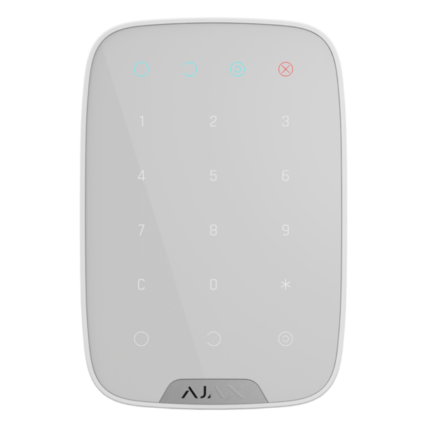 Бездротова сенсорна клавіатура Ajax KeyPad white