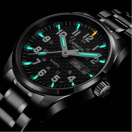 Чоловічий наручний годинник Carnival Black Jack, фото 1