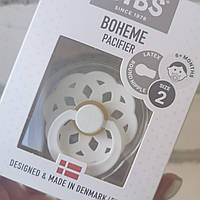 Соска пустышка Bibs 6-18 мес Boheme white