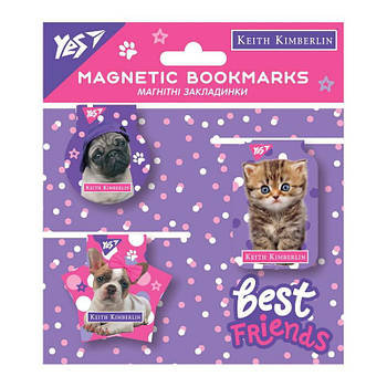 Закладки для книг магнітні YES Keith Kimberlin 3шт. 707731