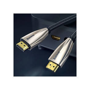 Кабель Baseus Horizontal 4KHDMI Male To 4KHDMI Male Adapter Cable 1m CADSP-A01 Black, фото 2