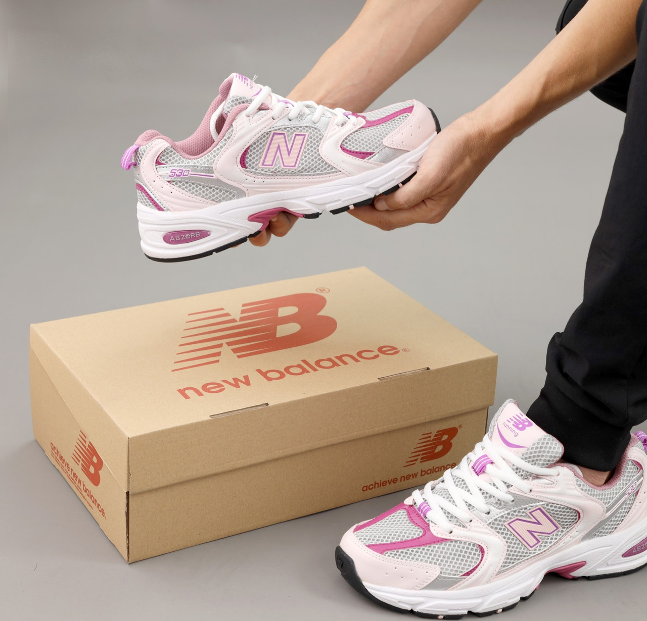 New Balance 530 floral Ink