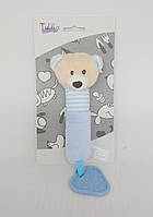 Брязкальце з прорізувачем плюшеве Tulilo "Ведмедик" 17см, 9100