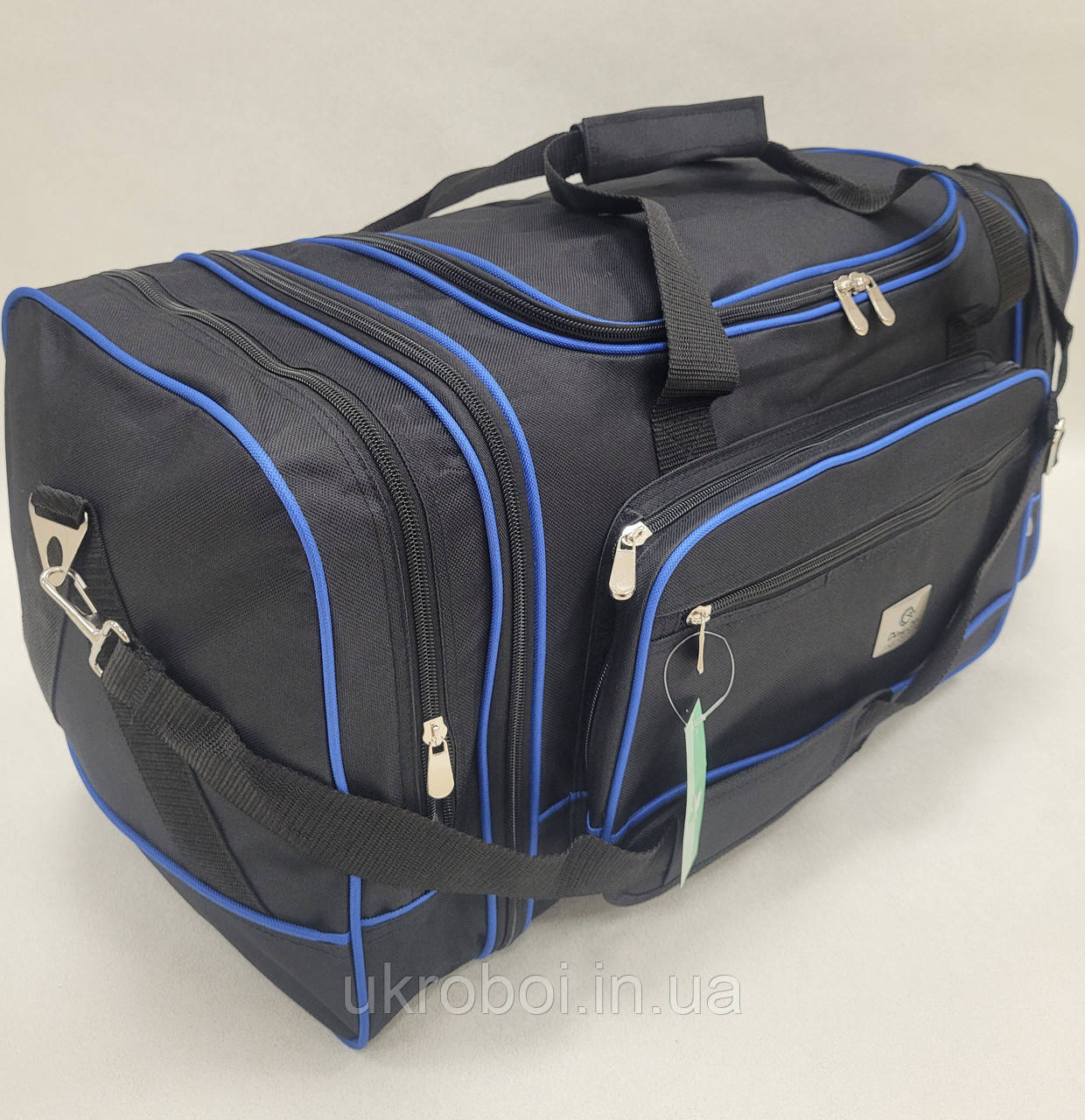 Середня дорочна сумка DING чорна (70х30х28см. 60л).