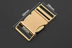 Фастекс металевий 25 мм ЗОЛОТО