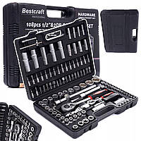 Набір інструментів 1/2" & 1/4", 108 од. BESTCRAFT EC303