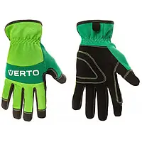 Перчатки рабочие VERTO 97H122 Green Кожзам 10"