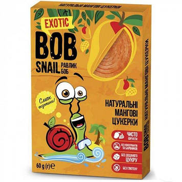 Цукерки  Равлик Боб Манго 60 г