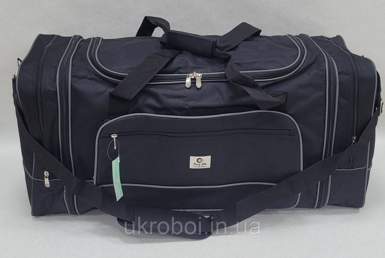 Середня дорожня сумка DING чорна (70х30х28 см. 60 л.)