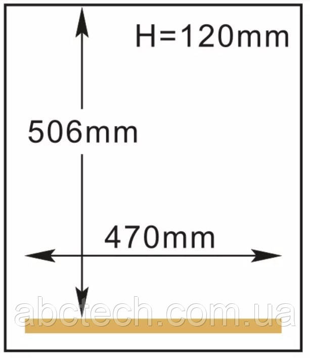 Габариты от сварочной рейки вакуумного запайщика