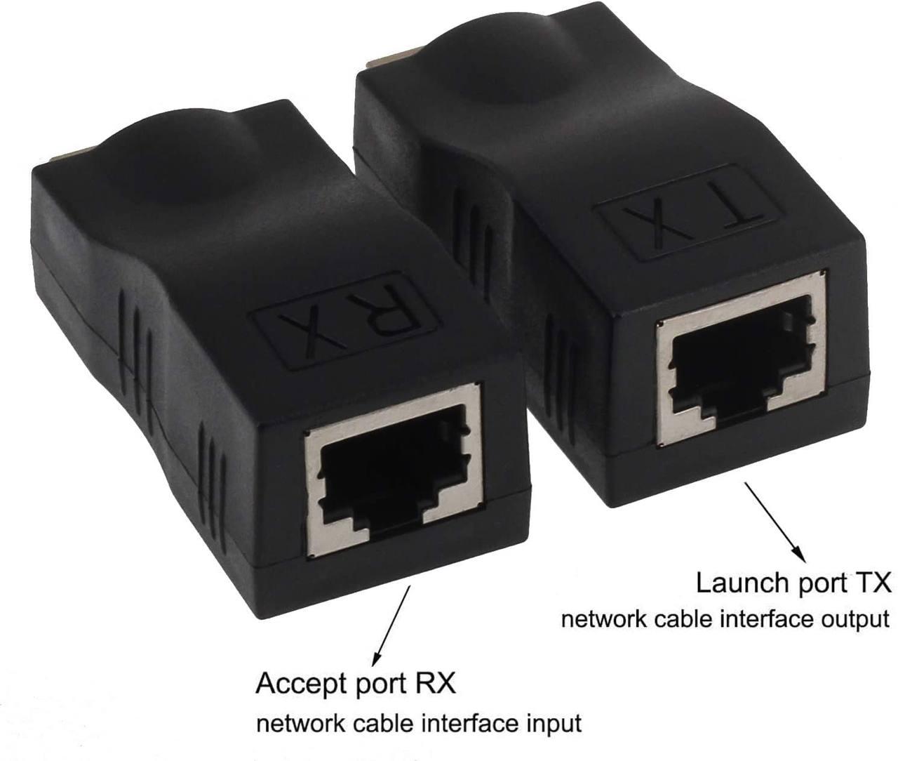 Удлинитель кабеля HDMI в RJ45 \ переходник\ адаптер, цена 213.44 грн ...
