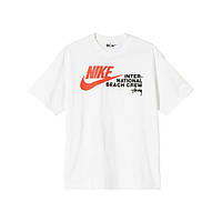 Белая футболка Nike x Stussy International Beach Стасси бирка