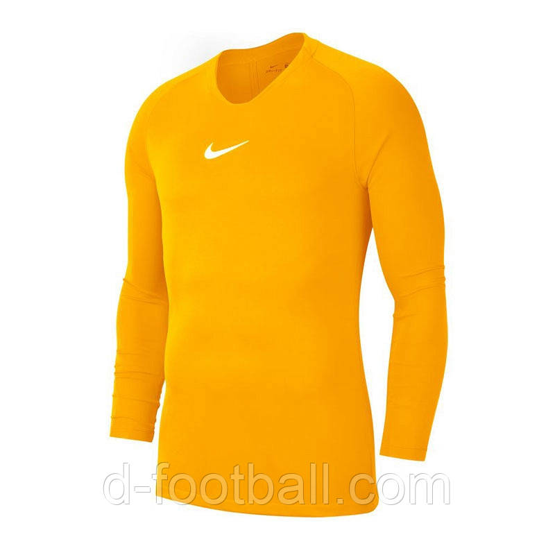 Дитяча компресійна термофутболка Nike Dry Park First Layer LS AV2611-739, Жовтий, Розмір (EU) — 140cm