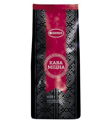 Кофе в зернах Espresso Blend Gemini "Кава Міцна" 1кг Украина