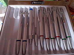 Ручка автоматична металік синя Baixin BP-789 асорті