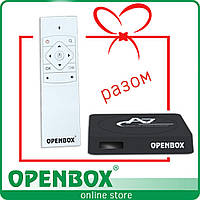 IPTV Android медиаплеер Openbox A7 UHD + пульт Fly Mouse Keyboard II в ПОДАРОК