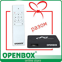 IPTV Android медіаплеєр Openbox A7 UHD + пульт Fly Mouse Keyboard II в ПОДАРУНОК