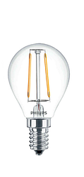 Лампа светодиодная PHILIPS_LED Fila 2.3-25W WW P45_E14 филамент