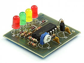 Радіоконструктор RadioKit K126,1 (світлодіодний індикатор рівня напруги)