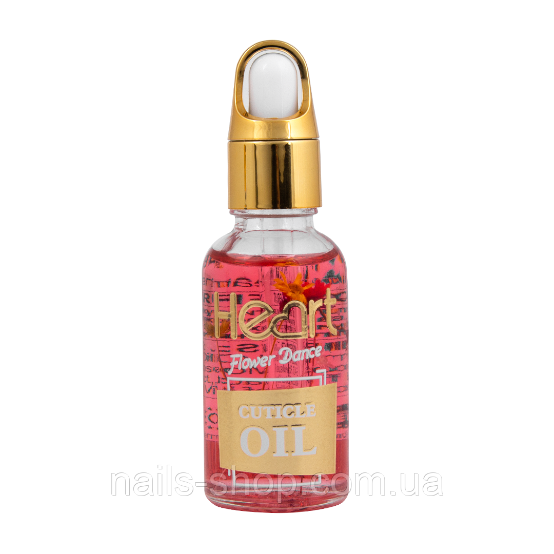 Цветочное масло для кутикулы Heart Juicy Fruit с пипеткой, 30 мл, фото 1