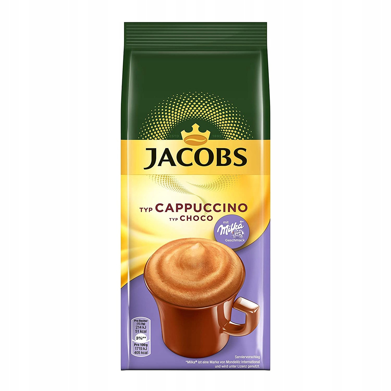 Капучино Jacobs Cappucino Choco Milka 500 г.