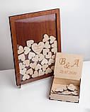 Рамочка побажань з сердечками 30х20см, фото 2