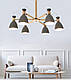 Люстра лофт 75088/6 сірий, білий, чорний, фото 2