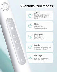 Електрична зубна щітка Fairywill D7 (FW-507) Біла, фото 4