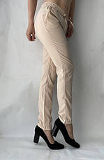 Батальні жіночі літні штани, No13 молочний. СОФТ, фото 3