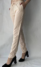 Батальні жіночі літні штани, No13 молочний. СОФТ, фото 2
