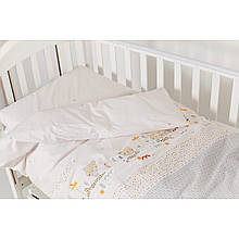 Змінна дитяча постільна білизна 3 елементи Sweet , Nice day, бежевий