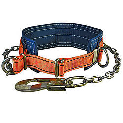 Пояс запобіжний безлямковий ПБ-1 (М) зі стропом лацюговим та карабіном К20	(2ПБ2-К20(ПБ1-М)