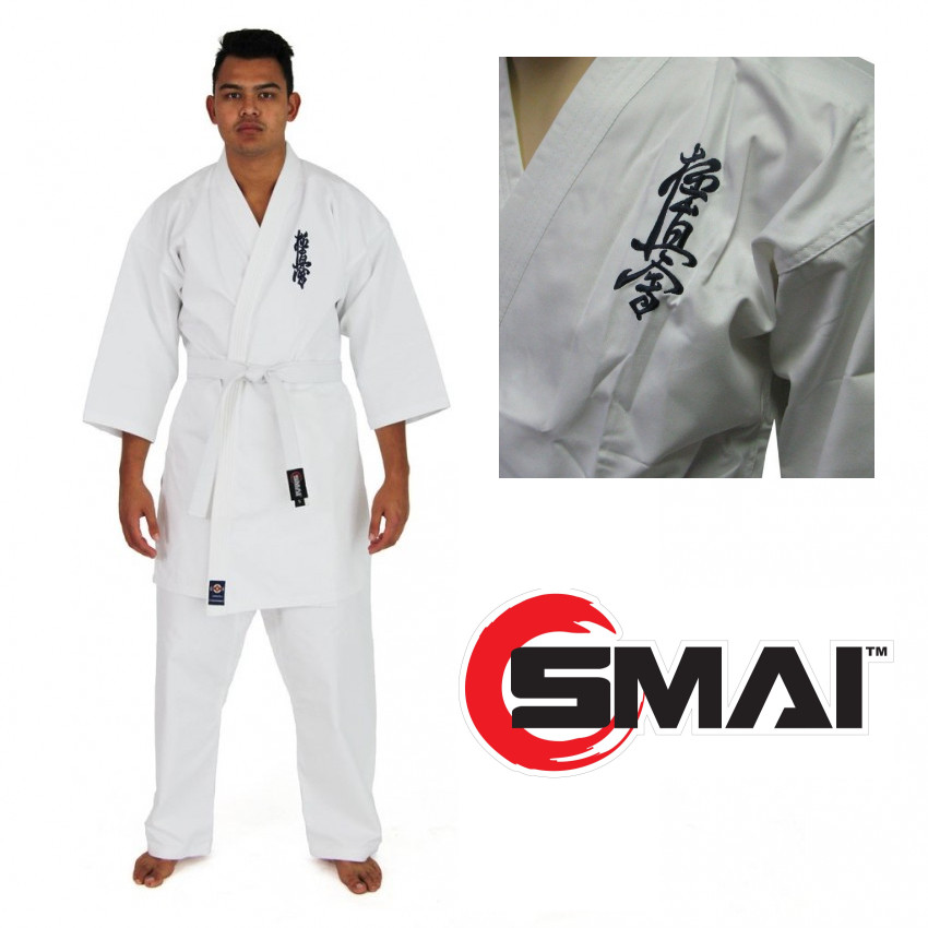 Кимоно для карате киокушинкай Student Gi форма костюм для единоборств белое Kyokushinkai Smai UO50, фото 1