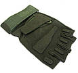 Рукавички тактичні Blackhawk короткопалі Olive 4667, фото 3