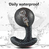 Анальна пробка з вібрацією, розширювач, масажер простати, 8 режимів, бездротовий пульт