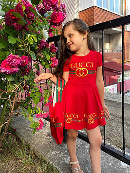 Сукня GUCCI із сумкою, зріст 98, 110, 122 см.