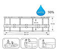 Каркасний басейн з насосом 366 х 76 см BestWay 56681, фото 4