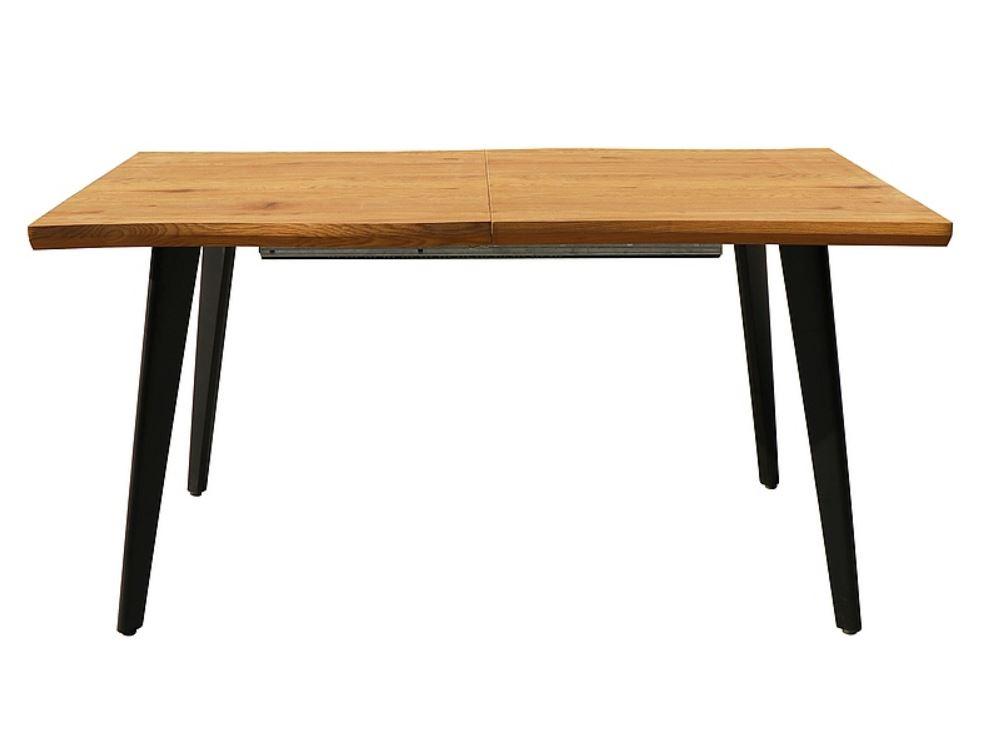 Стол обеденный Fresno металл Черный, столешница МДФ+шпон Дуб, 150-210x90х76 см (Signal ТМ) - фото 4 - id-p1644240539