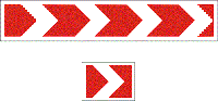Предупреждающий дорожный знак 1.4.1 Направление поворота