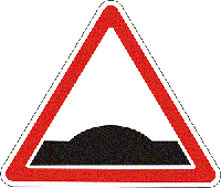 Предупреждающий дорожный знак 1.11 Холм