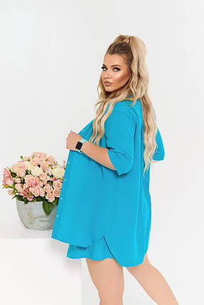 Стильний жіночий костюм-двійка, тканина "Штапель" 48, 50, 52, 54, 56, 58 розмір 48, фото 2