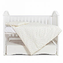 Змінне постільне для дівчинки 3 елементи Romantic , Сердечки, бежевий