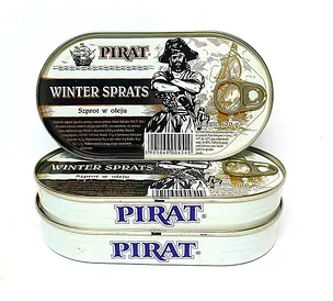 Шпроти в соняшниковій олії Pirat Winter Sprats  170 г.